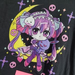 💜 🌙  Gothic Lolita Kuromi Kawaii Anime Tee, Women's S-M 🌙 💜